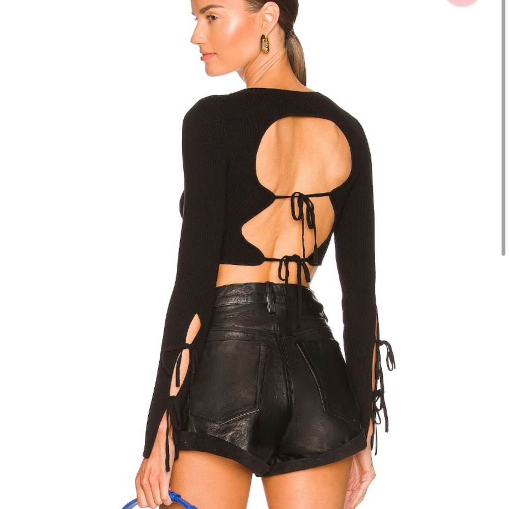 NWT NBD open back sweater